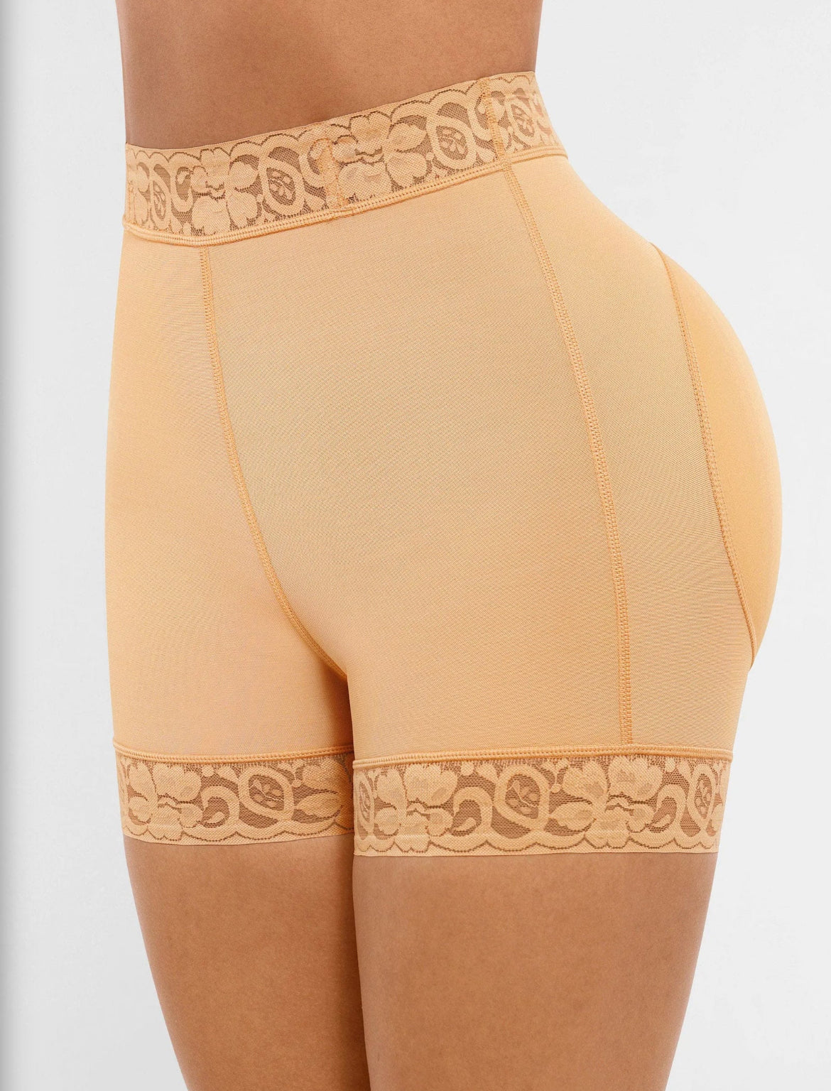 Curveness™ High Waist Lace Sculpt & Butt Lifting Shorts