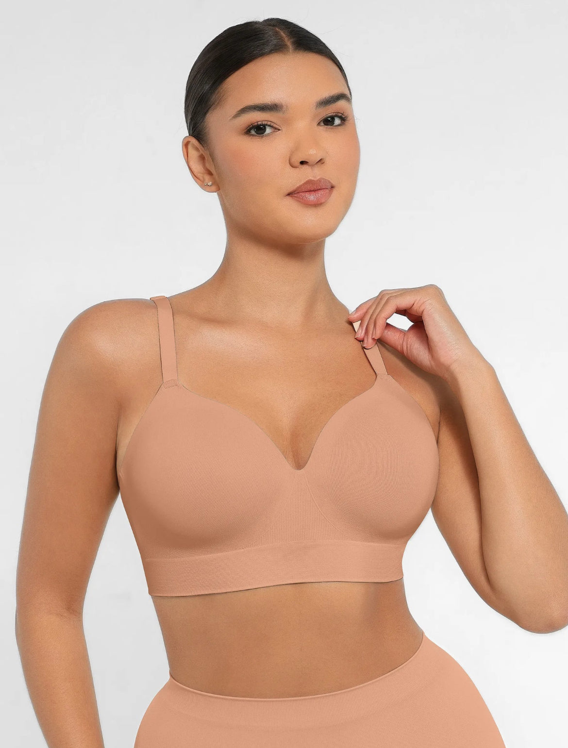 Curveness™ Wireless Push-Up Seamless Comfort Full Coverage Bra