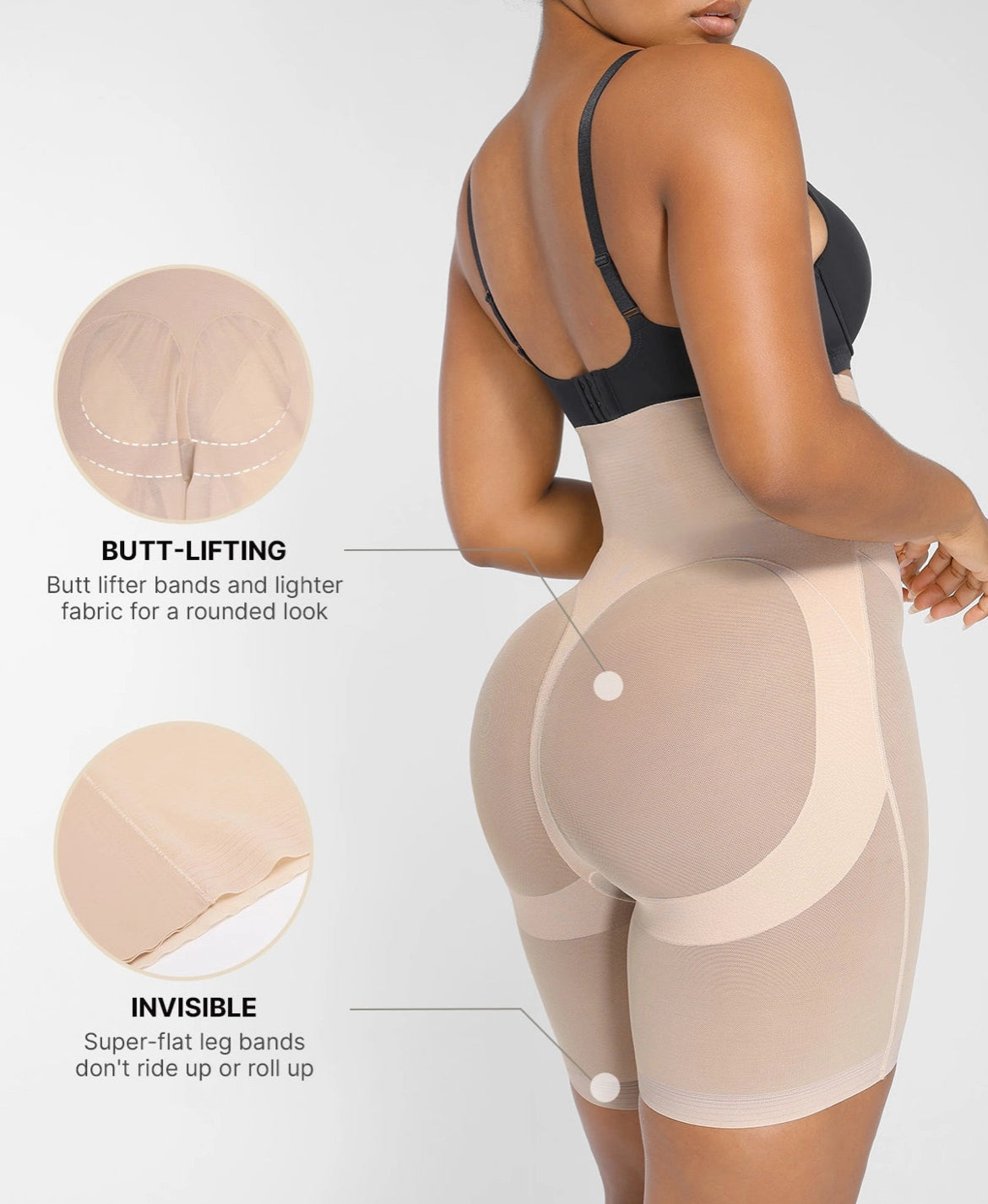 Curveness™ High-Waisted Mid Tight Shorts