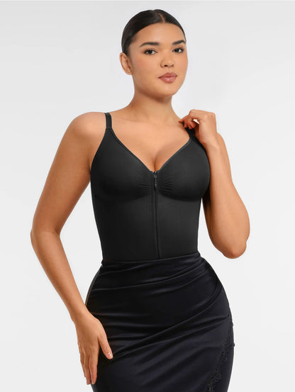 Curveness™ Tummy Control Seamless Zipper Shaping Bodysuit