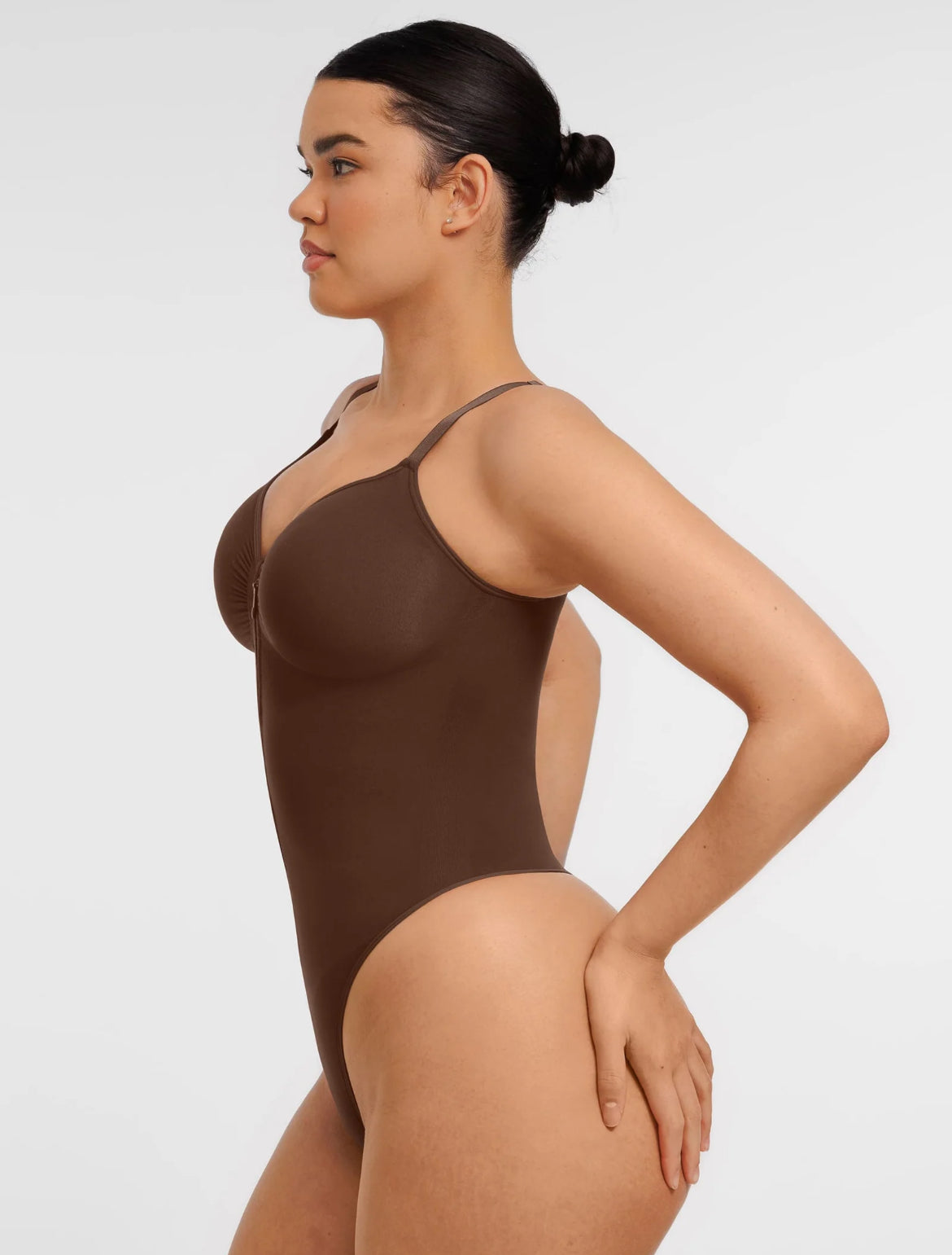 Curveness™ Tummy Control Seamless Zipper Shaping Bodysuit