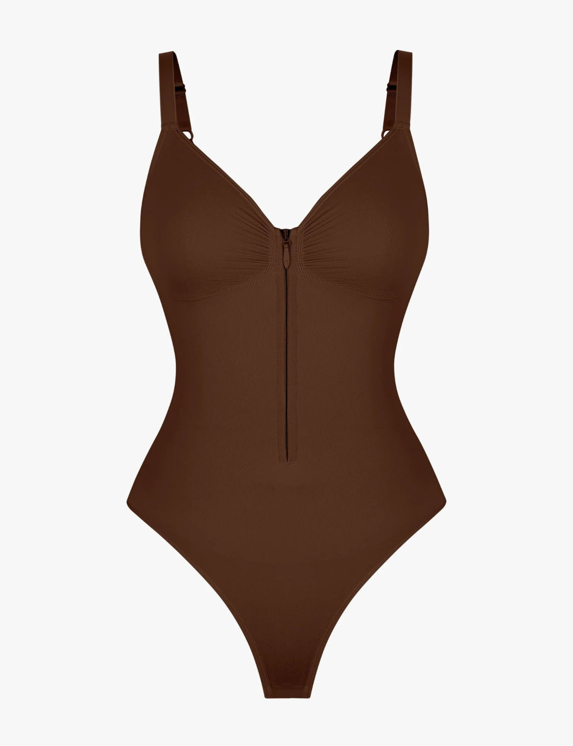 Curveness™ Tummy Control Seamless Zipper Shaping Bodysuit