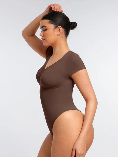 Curveness™ Seamless Short Sleeve Sculpting Bodysuit