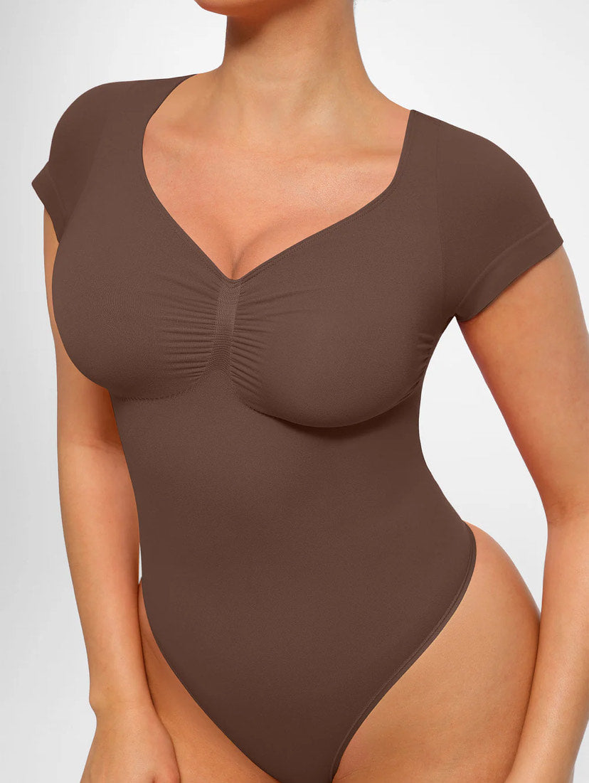 Curveness™ Seamless Short Sleeve Sculpting Bodysuit