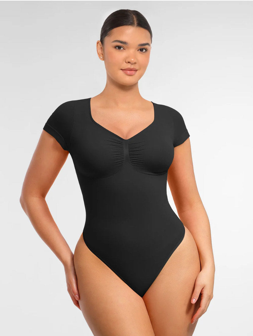 Curveness™ Seamless Short Sleeve Sculpting Bodysuit