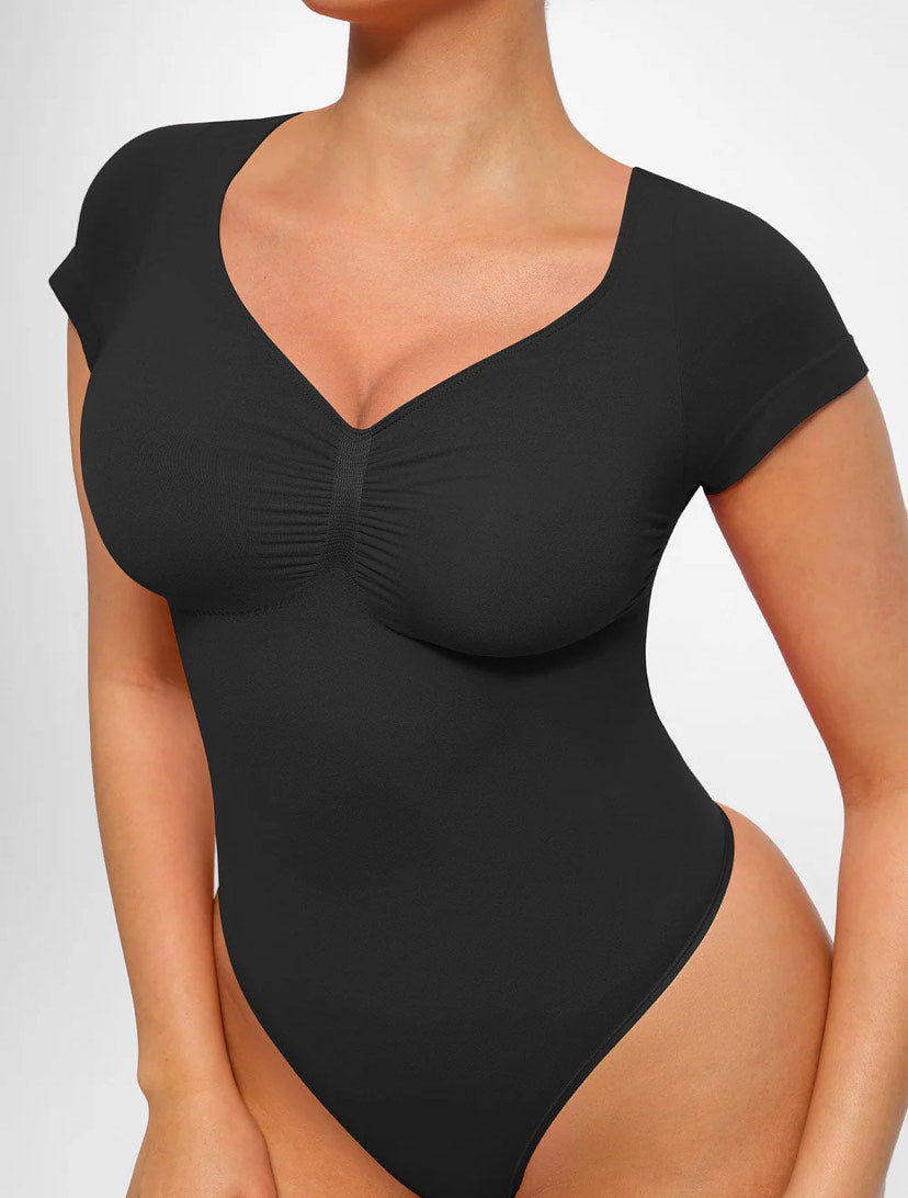 Curveness™ Seamless Short Sleeve Sculpting Bodysuit