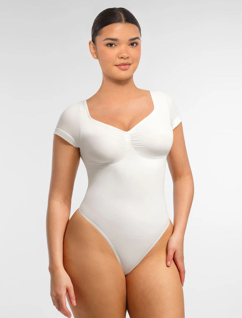 Curveness™ Seamless Short Sleeve Sculpting Bodysuit