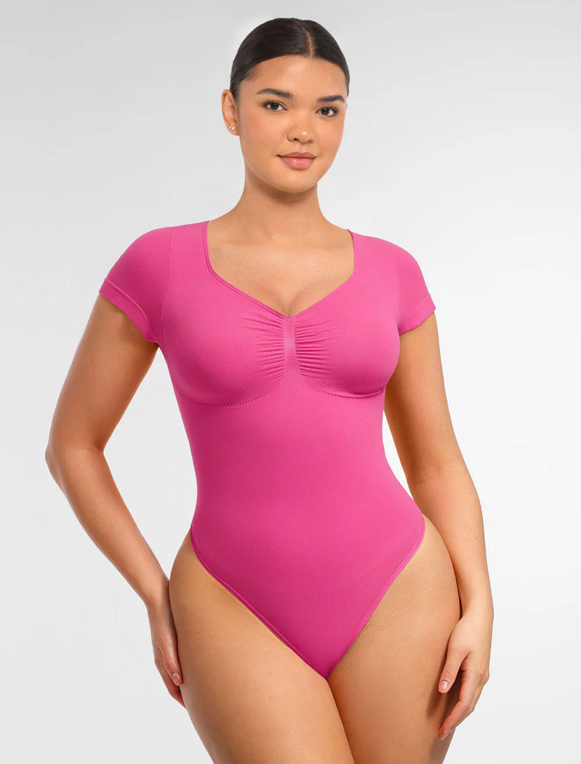 Curveness™ Seamless Short Sleeve Sculpting Bodysuit