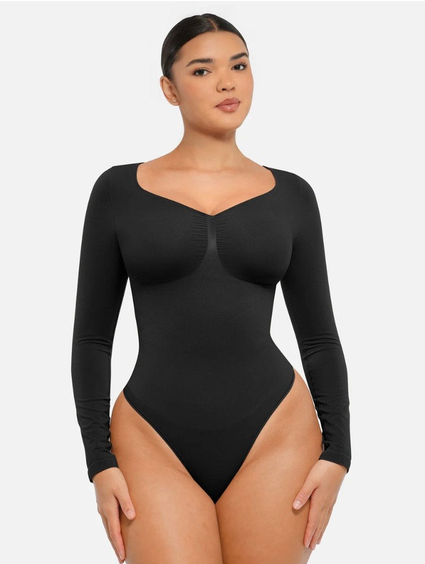 Curveness™ Seamless Long Sleeve Sculpting Bodysuit