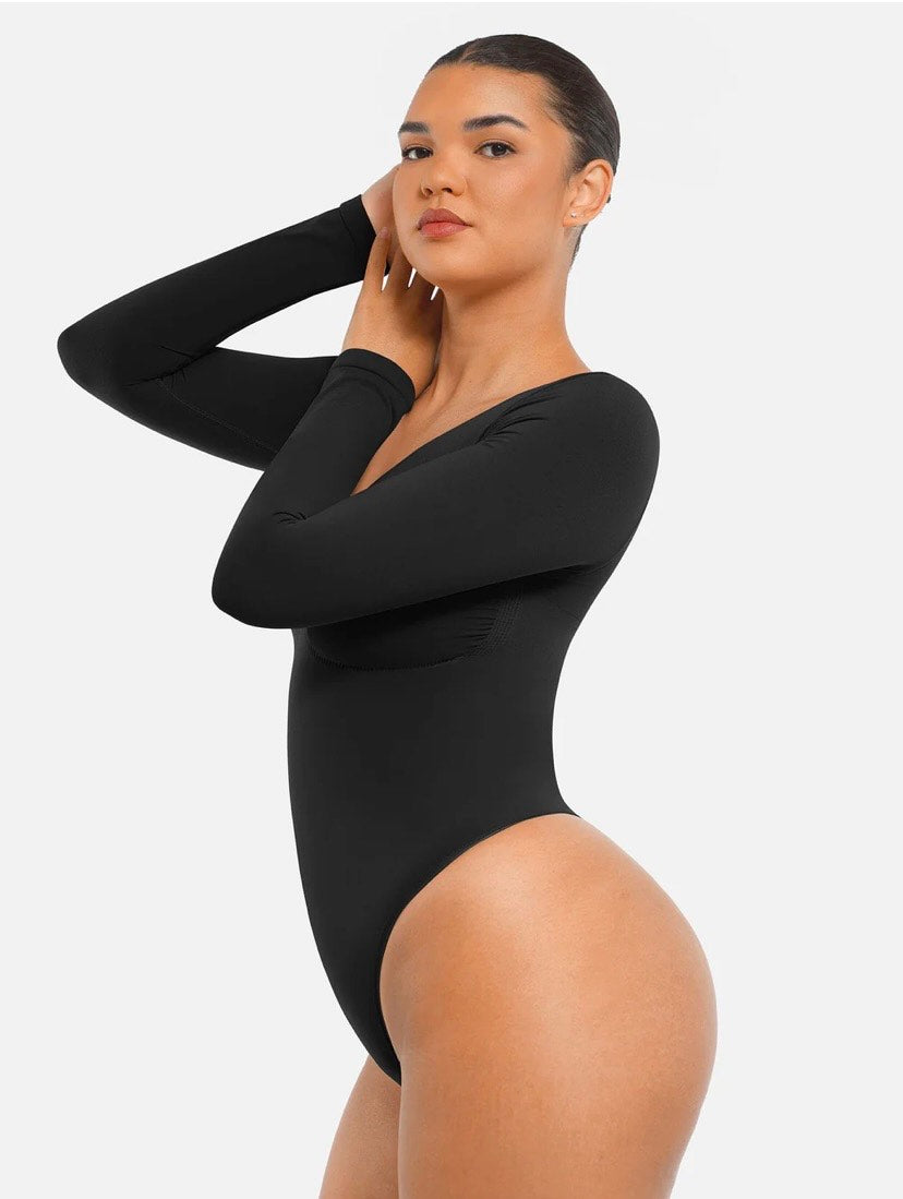 Curveness™ Seamless Long Sleeve Sculpting Bodysuit