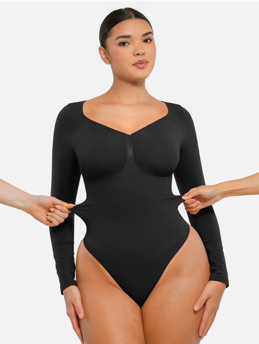 Curveness™ Seamless Long Sleeve Sculpting Bodysuit