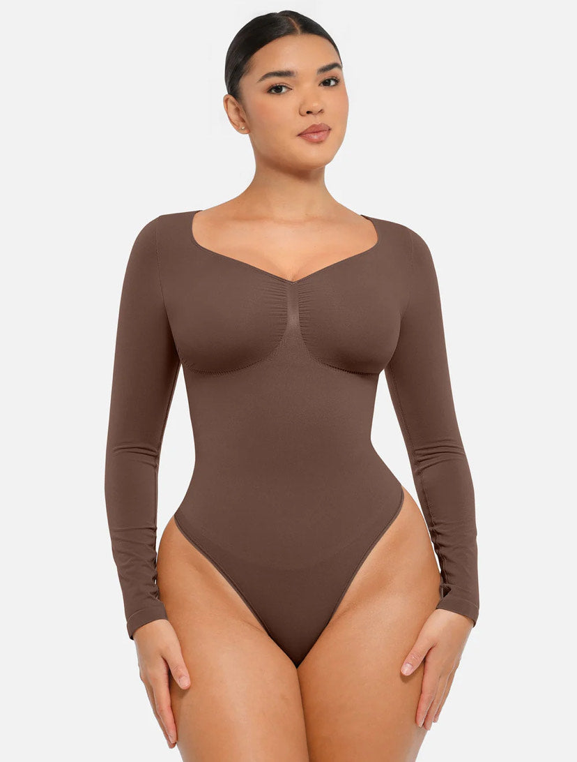 Curveness™ Seamless Long Sleeve Sculpting Bodysuit