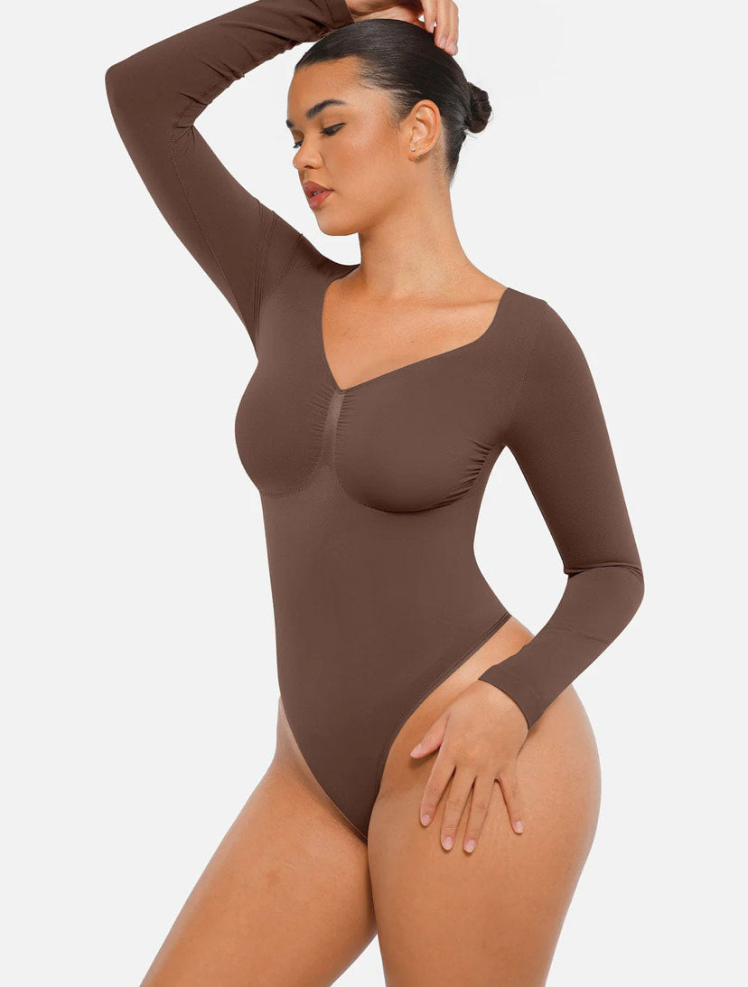 Curveness™ Seamless Long Sleeve Sculpting Bodysuit