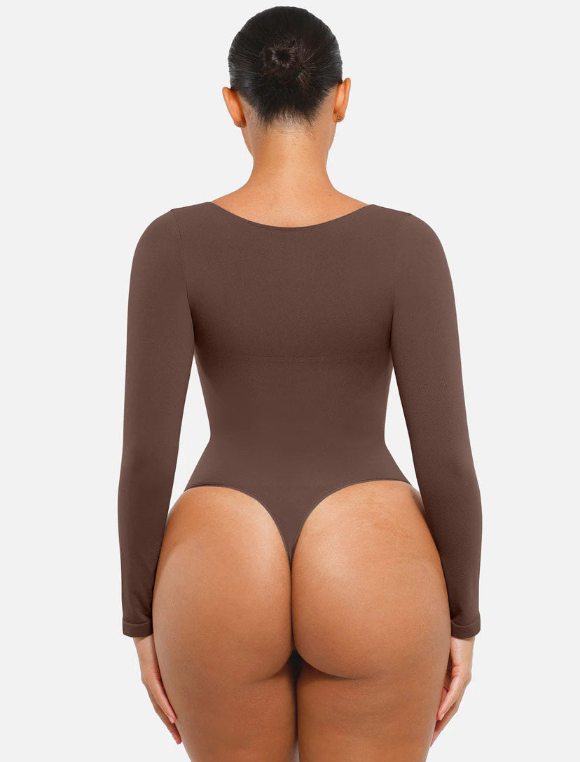 Curveness™ Seamless Long Sleeve Sculpting Bodysuit