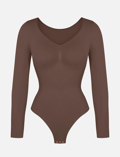 Curveness™ Seamless Long Sleeve Sculpting Bodysuit