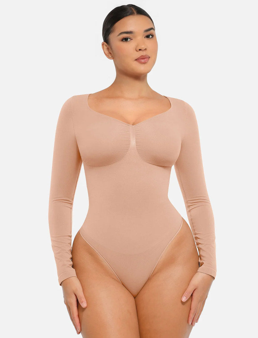 Curveness™ Seamless Long Sleeve Sculpting Bodysuit