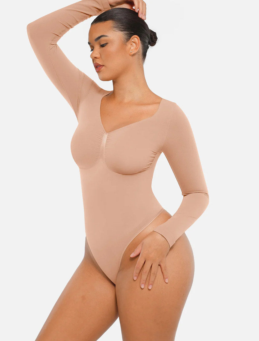 Curveness™ Seamless Long Sleeve Sculpting Bodysuit