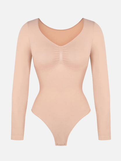 Curveness™ Seamless Long Sleeve Sculpting Bodysuit