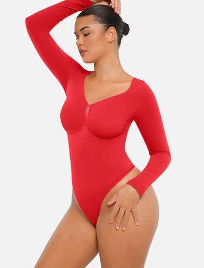 Curveness™ Seamless Long Sleeve Sculpting Bodysuit