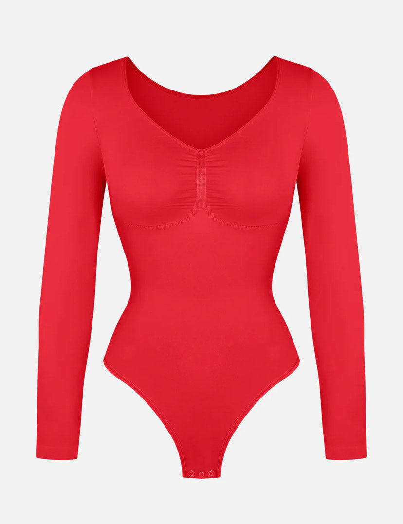 Curveness™ Seamless Long Sleeve Sculpting Bodysuit