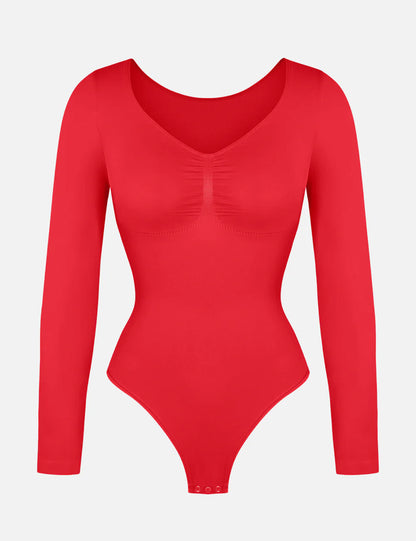 Curveness™ Seamless Long Sleeve Sculpting Bodysuit