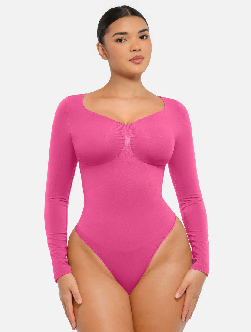 Curveness™ Seamless Long Sleeve Sculpting Bodysuit