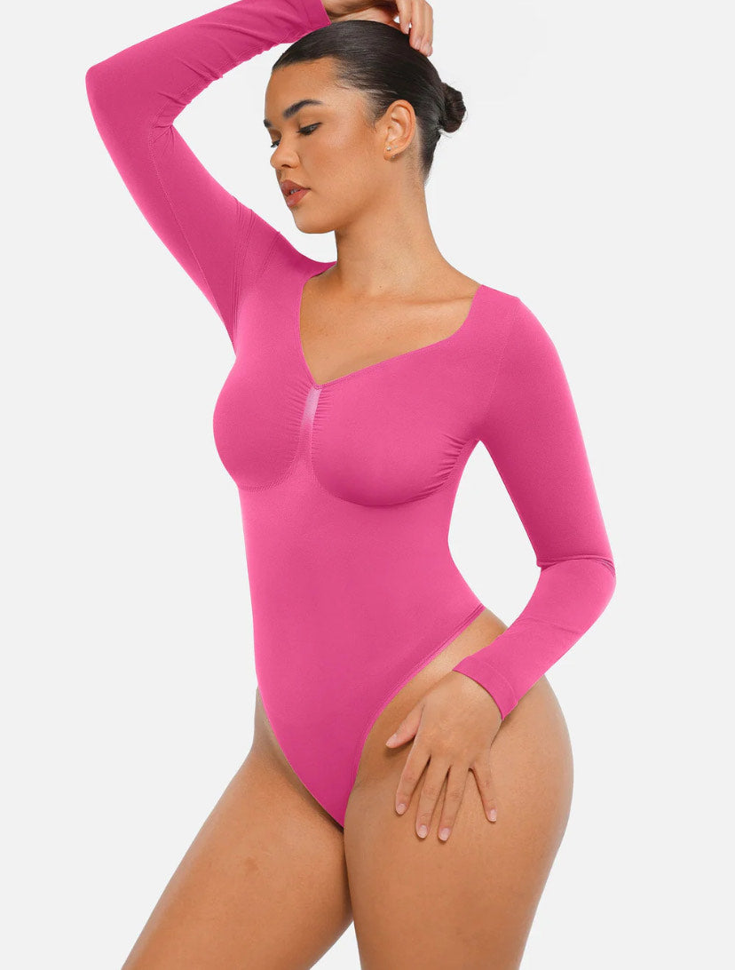 Curveness™ Seamless Long Sleeve Sculpting Bodysuit