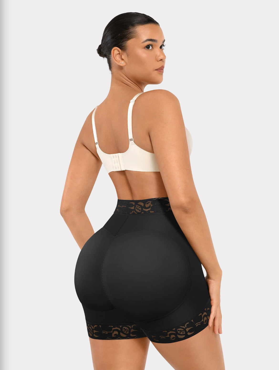 Curveness™ High Waist Lace Sculpt & Butt Lifting Shorts